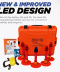 Tough As Nails Emergency Medivac Landing Zone Light Kit With Waterproof LED Strobe Markers and orange case.