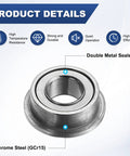 Product details of 20-Pack MF63ZZ Flanged Ball Bearings 3mm x 6mm x 2.5mm Double Metal Seal Chrome Steel with high durability and efficiency