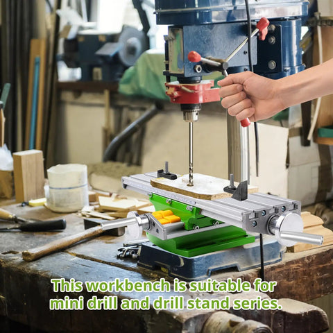 13 Inch Mini Milling Machine Work Table With Compound Slide For Drilling Press And Bench Drill Pro Grade X Y Adjustable