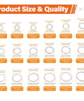 Premium Aluminum Crush Washer Kit With 570 Pieces In 18 Sizes From M6 To M24 for automotive oil drain plugs, size chart