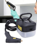 Woman using All Purpose Portable High Temperature Steam Cleaner For Home And Auto Cleaning High Pressure Steamer Versatile Steam Machine