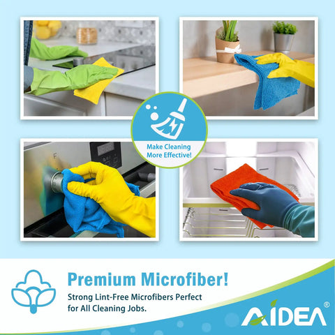 Pro Grade Heavy Duty Microfiber Cleaning Cloths 800 Pack Ultra Absorbent Rags For Cars, Kitchen, Windows And Home Dusting