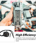 Brushless Drone Motor 1300Kv for 7 Inch Drones Alloy Construction attached to a drone, showcasing plug-and-play installation