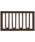 Meridian Crib To Toddler Bed Guard Rail Conversion Kit in cognac finish with solid wood, durable veneers, front view