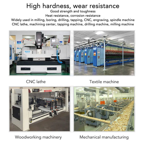 CNC machinery setup showcasing Heavy Duty Carbide Spring Collet Chuck For Lathe CNC Milling And Engraving Machine Spindle Holder.