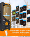 Stud Finder Wall Scanner All In One Handy 5 In 1 With Wood Stud Cable Metal Detection And Laser Distance LCD Display And Voice Alerts Smart Sensor Digital Level 40M Range, handheld with LCD
