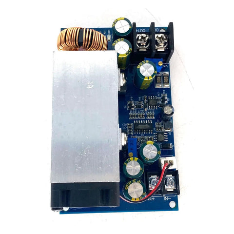 600W 25A Step Down Adjustable Power Module DC To DC Buck Converter With CC CV Regulation circuit board with capacitors