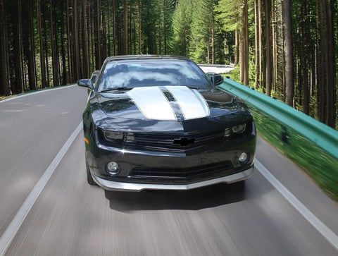 Front Bumper Lip For 2010-2013 Chevrolet Camaro V6 SS Style Unpainted Black PU Front Lip Finisher Under Chin Spoiler on car
