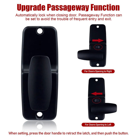 Mechanical Keyless Entry Door Lock With Keypad Password Access No Batteries Or Wiring 100 Percent Mechanical Security Built Tough Outdoor Lock with handle adjustment details