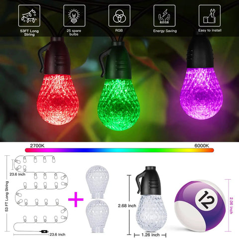 Under Cabinet Lighting Kit With Light Sensor And Motion Sensor LED Puck Lights Dope Wireless Closet Lights With Remote Control Multicolor Night Light For Kitchen 7 Pack showing colorful LED bulbs.