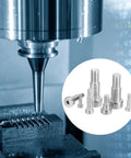 Two Pack 304 Stainless Steel Hex Socket Shoulder Bolts, 8mm Shoulder Diameter, 60mm Shoulder Length, M6x1 Thread industrial use