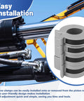 Hydraulic Cylinder Stroke Control Kit With Thumb Tabs, Fits Shaft Sizes 1-1/8 To 1-1/2 Inches, shown with easy installation design