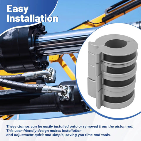 Hydraulic Cylinder Stroke Control Kit With Thumb Tabs, Fits Shaft Sizes 1-1/8 To 1-1/2 Inches, shown with easy installation design