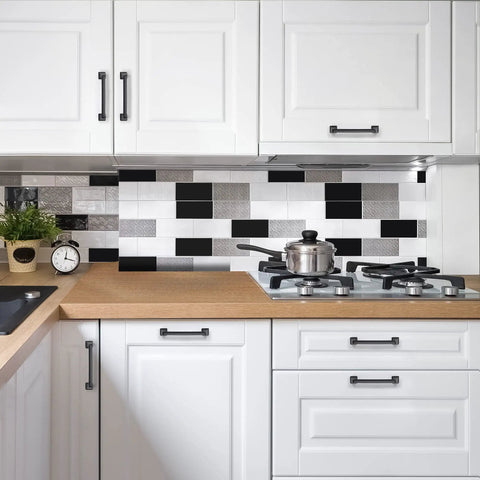 Solid 5 Inch Square Arch Cabinet Pulls Matte Black 30 Pack Center To Center 5 Inches Kitchen Cabinet Hardware Drawer Pulls in kitchen