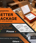 All In One 16 Gauge Finish Nails Kit shown in soft EPE wrapped box for secure packaging and storage, highlighting organized array.