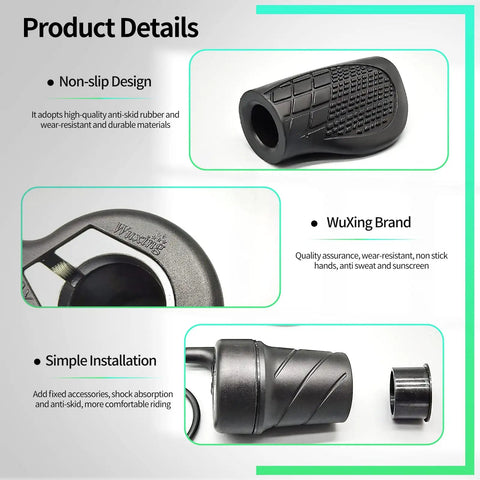 Half Twist Throttle For Electric Bikes And Folding Scooters Waterproof Right Hand Speed Controller Compatible With 24V 36V 48V 60V 72V Systems 3 Pin Plug 30Cm Cable Easy Install Premium E Bike Part