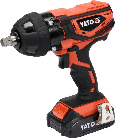 18V Cordless Impact Wrench Beast with 300Nm Torque Badass Lithium Ion Battery Socket Set for Knucklebusting Work Heavy Duty Power Tool Rugged close-up view of tool.