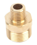 Brass pressure washer nipple fitting, M22M to 1/4-inch male NPT