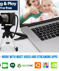 High Speed 1080P 120fps USB Camera For Golf Swing Analysis With 12MP Sensor mounted on tripod next to laptop