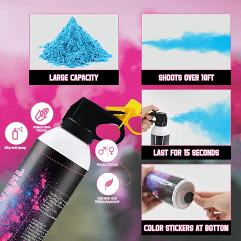 Game Changing Gender Reveal Prop Fake Fire Extinguisher Smoke Powder Canister For Vibrant Pink Or Blue Biodegradable Dust Baby Shower Essential Easy Peasy Setup Hits Different With Squad Approved Vibe