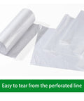 33 Gallon Clear Trash Liners, Heavy Duty High Density Garbage Bags, 33 By 40 Inches, 500 Count, on a smooth surface