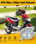 GY6 Vacuum Fuel Pump Petcock 3 Port Replacement For 50cc 125cc 150cc Engines Must Have For Most Chinese Scooters Mopeds