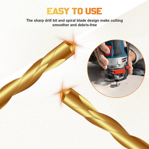 Close-up of 50-Piece One Eighth Inch Spiral Drywall Router Bit Set High Speed Steel for Precise Cuts showing spiral design in use.