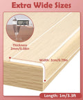 Corner Protectors For Baby Proofing Clear Edge Guard Strips Soft Corner Guards For Kids on wooden table edge, 3.3ft