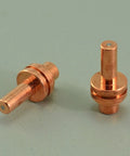 Pro Grade Extended Plasma Electrodes And Nozzle Tips Kit For 20 Amp PowerMax 350 380 PAC110 copper electrode close-up