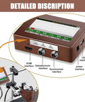 Heavy-Duty Automatic Inkjet Coding Machine For Production Lines Industrial Online Printer With High Def 600dpi Sharpness For Labels And Logos 25mm Width Red showing HDMI and USB interfaces.