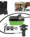 Foot Operated Air Hydraulic Pump 10,000 PSI Heavy-Duty With Three Eighths Inch NPT Outlet And Quarter Inch Air Inlet tool kit