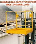 Straight Up Forklift Safety Cage 36 X 36 Inch Work Platform 1200 Lbs Capacity heavy duty man basket rig with locking chains.