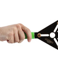 Hand holding AC Clutch Holding Tool With Adjustable Pins For A Tight Grip And Secure Removal And Installation Of Compressor Clutches