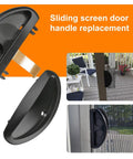 Replacement Screen Door Handle For CRL A255 And Andersen Sliding Doors Black Finish Latch And Pull For Patio And Balcony Screens Simple Install And Durable Fit.