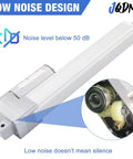12V High Speed Linear Actuator With 8 Inch Stroke And 66 Lb Load, 1.77 Inches Per Second Travel, IP54, low noise design