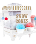 Retro Tabletop Shaved Ice Maker With Heavy Duty Stainless Blades And Cups whips up colorful snow cones, perfect for summer parties.