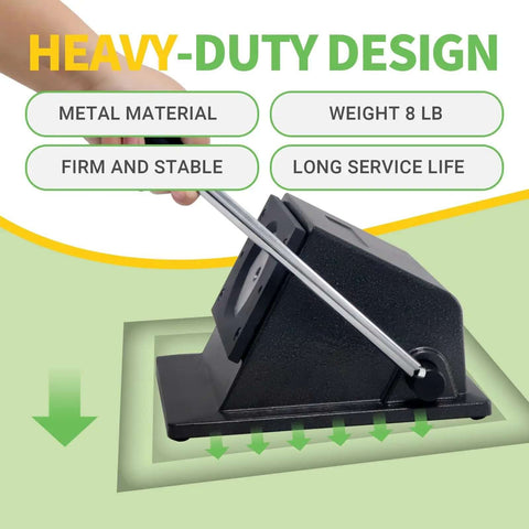 Heavy-duty Circle Cutter For Button Making, 1.38 Inch Cutting Diameter 35mm Round Punch, durable metal design with handle shown