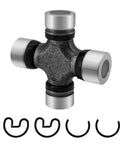 Heavy Duty U Joint Kit 5 3205X For 1350 S44 Series Universal Joint Greaseable With Snap Rings displayed with components