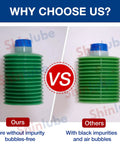 Comparison of FS2 7 Beefy Heavy Load Grease 700ml Bellows Cartridge showing purity vs impurity, water resistance