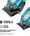 Cordless Barber Clipper And Trimmer Set For Men With 10 Guide Combs USB Rechargeable LED Display And Precise Cutting