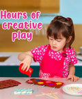 Child using chocolate molds and tools from Totally Fun Chocolate Making Kit For Kids With Candy Bar Molds Lolly Sticks And Wrappers A Fun Creative Activity For Girls Ages 8 And Up A Sweet Birthday Gift At Home.