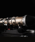Kickass Metal Turbofan Engine Model Kit For Aviation Buffs 1 10 Scale Cutaway Aircraft Engine Display on black background