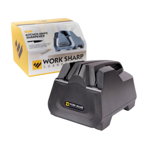 Fully Guided Electric Kitchen Knife Sharpener With Quick Button Push For Even Angles Fast And Easy Drawer Friendly Keeps Dull Knives Razor Sharp For Cookouts And BBQs Makes Kitchen Prep A Breeze