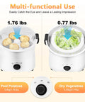 Professional Electric Potato Peeler And Auto Vegetable Spinner, One Button Corded Motor Driven Kitchen Tool, Heavy Duty Abs Frame, Real Flex Gadget For Hassle Free Meal Prep And Nailed It Chopping Routines Around The House showing potatoes and vegetables in use.