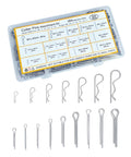All In One 260 Piece Cotter Pins Kit With 16 Sizes Premium 304 Stainless Steel Hardware Pins Set For Automotive Trailer Hitch Lawn Mower And More Durable Hitch Clip Assortment In Sturdy Plastic Box