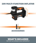 Cordless Tire Inflator With Digital Gauge On The Go Portable Air Pump Up To 150 PSI Auto Shut Off 20V Battery Powered