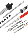 Pro Grade Pen Making Tools Kit With Mandrel Saver And 7Pc Universal Barrel Trimming System For MT2 Woodturning Lathes