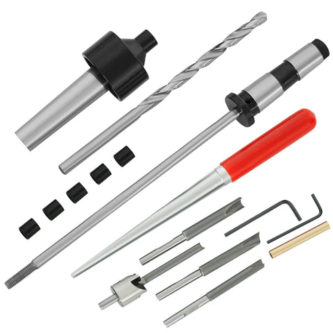 Pro Grade Pen Making Tools Kit With Mandrel Saver And 7Pc Universal Barrel Trimming System For MT2 Woodturning Lathes