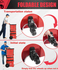 Milwaukee Packout Caster Wheel Kit With Front Wheels For Packout Rolling Toolbox Heavy Duty 200 Lbs Capacity Transport View