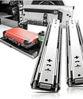 Heavy Duty Drawer Slides 53mm With Ball Bearings For Smooth Quiet Operation 120kg Load Detachable No Lock Rails 1 Pair 350mm